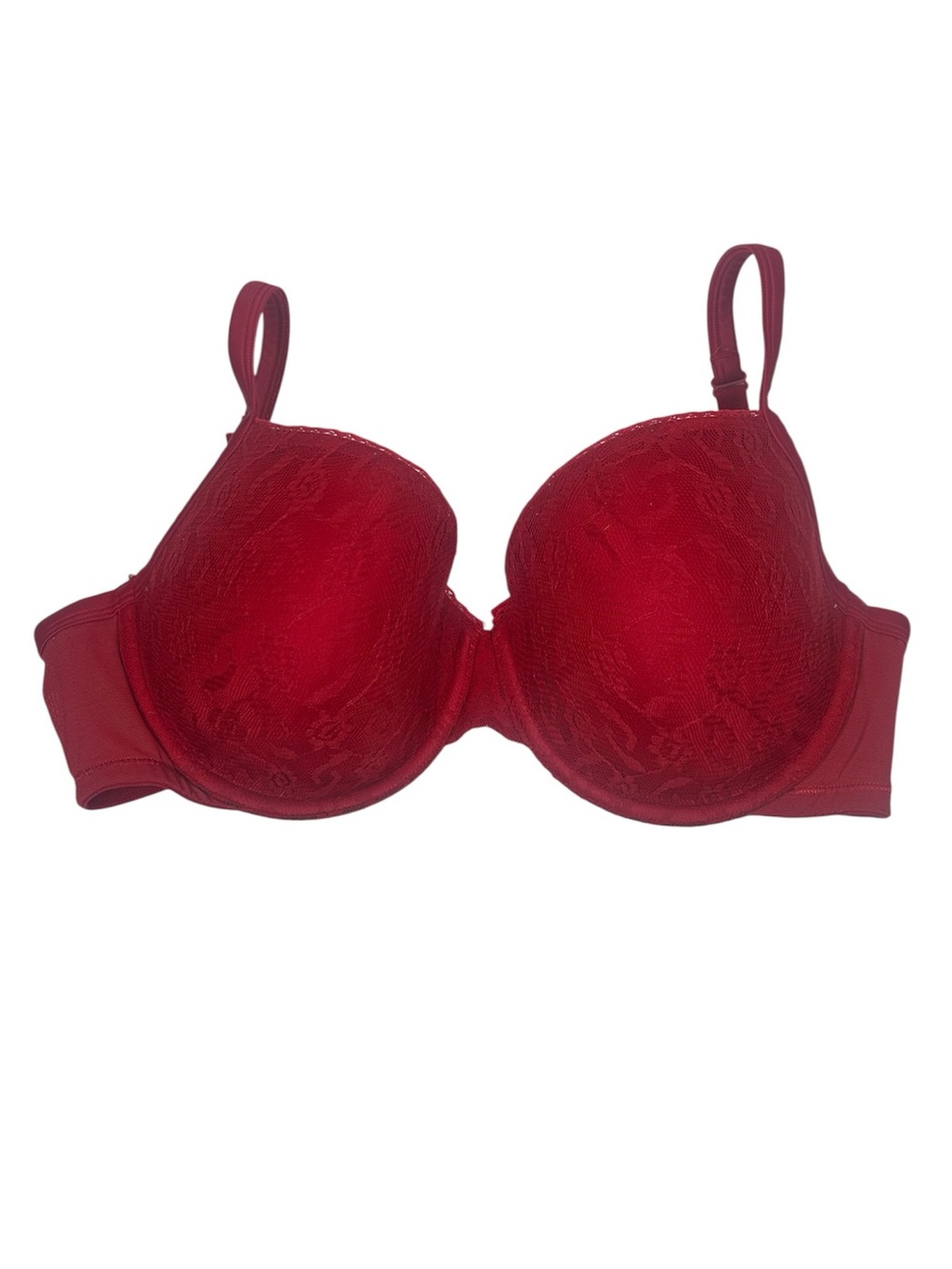 Cacique Red Lace Underwire Lined Bra 40DD